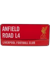Kép 1/2 - LIVERPOOL fém utcanévtábla piros
