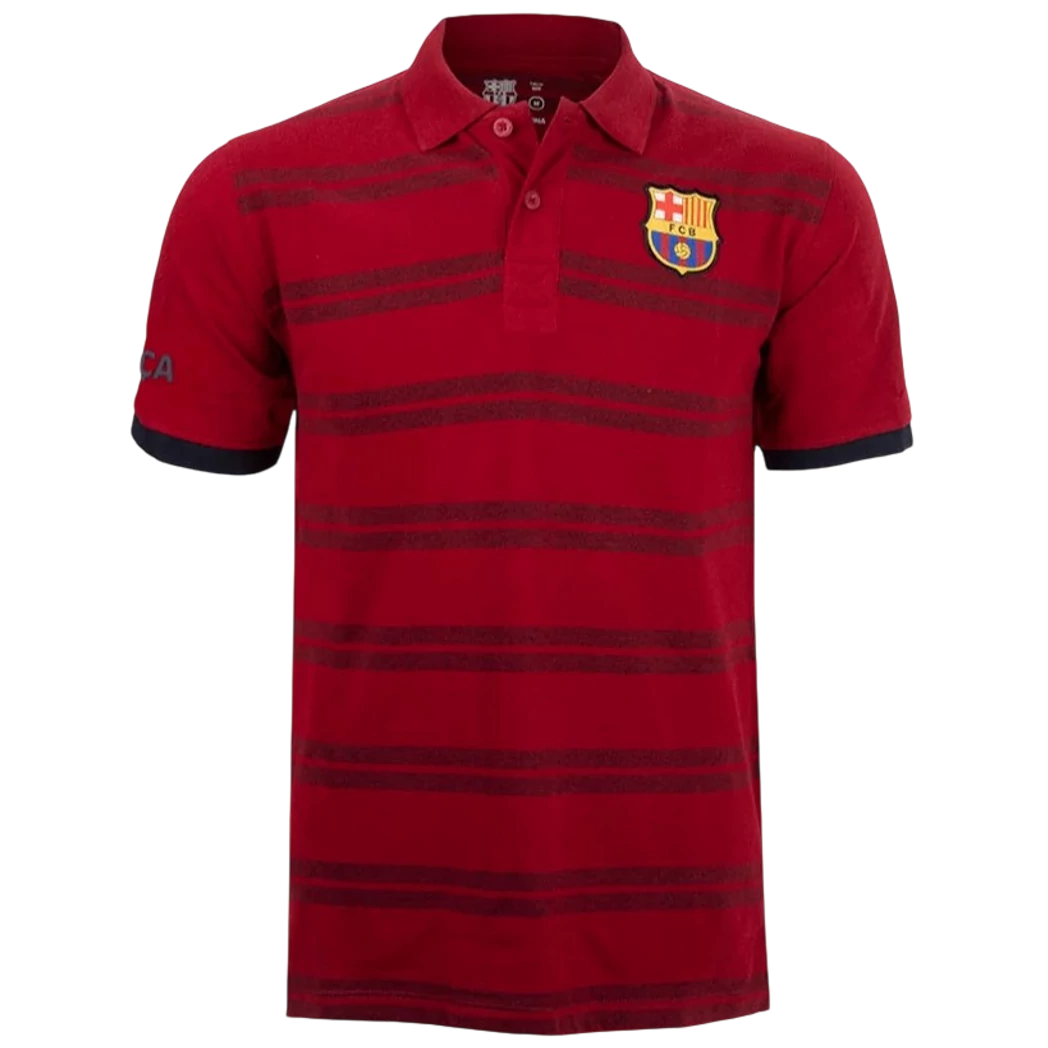 BARCELONA gránátvörös galléros póló