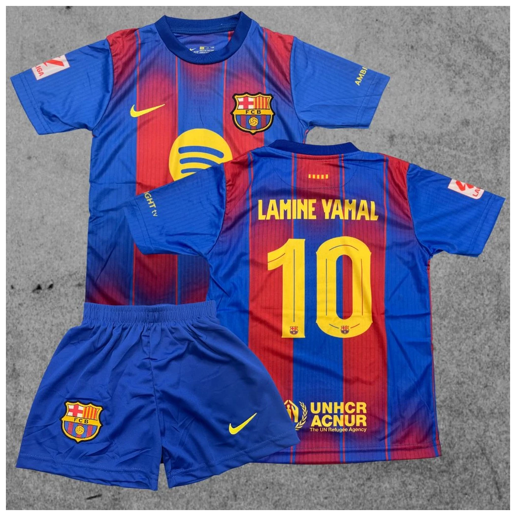 BARCELONA - LAMINE YAMAL szurkolói gyerek mez szett 2025/26
