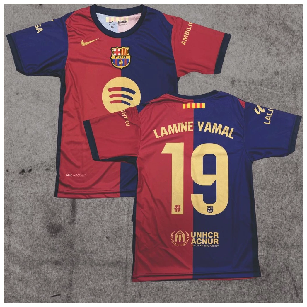 BARCELONA - LAMINE YAMAL szurkolói gyerek mez (nadrág nélkül)