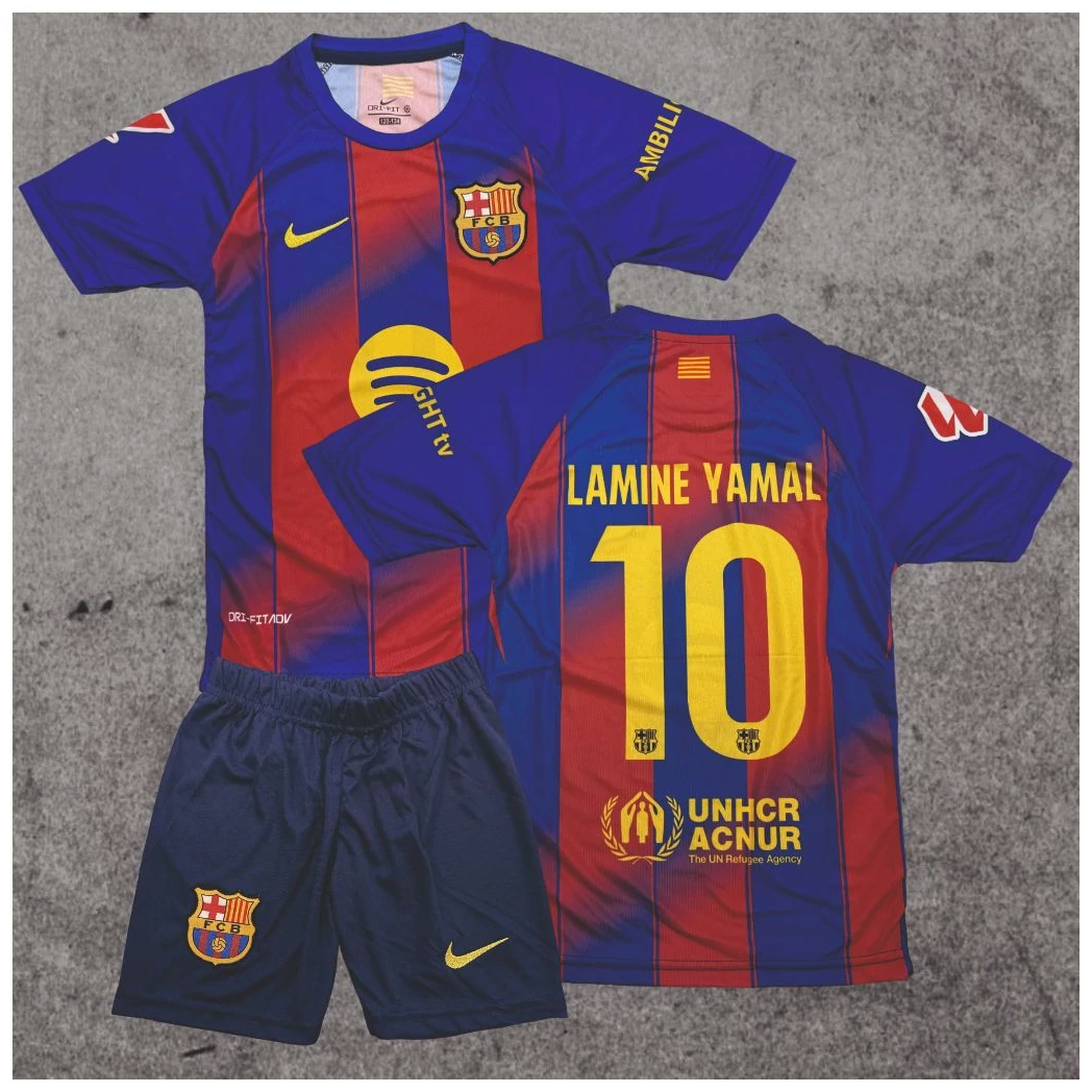 BARCELONA - LAMINE YAMAL szurkolói gyerek mez szett 2025/26