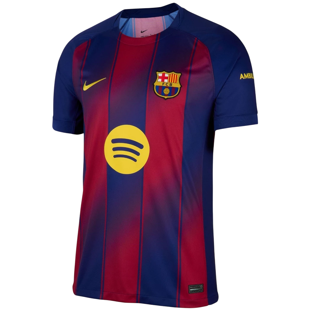 BARCELONA - Hazai 2025-2026 férfi mez gránátvörös kék