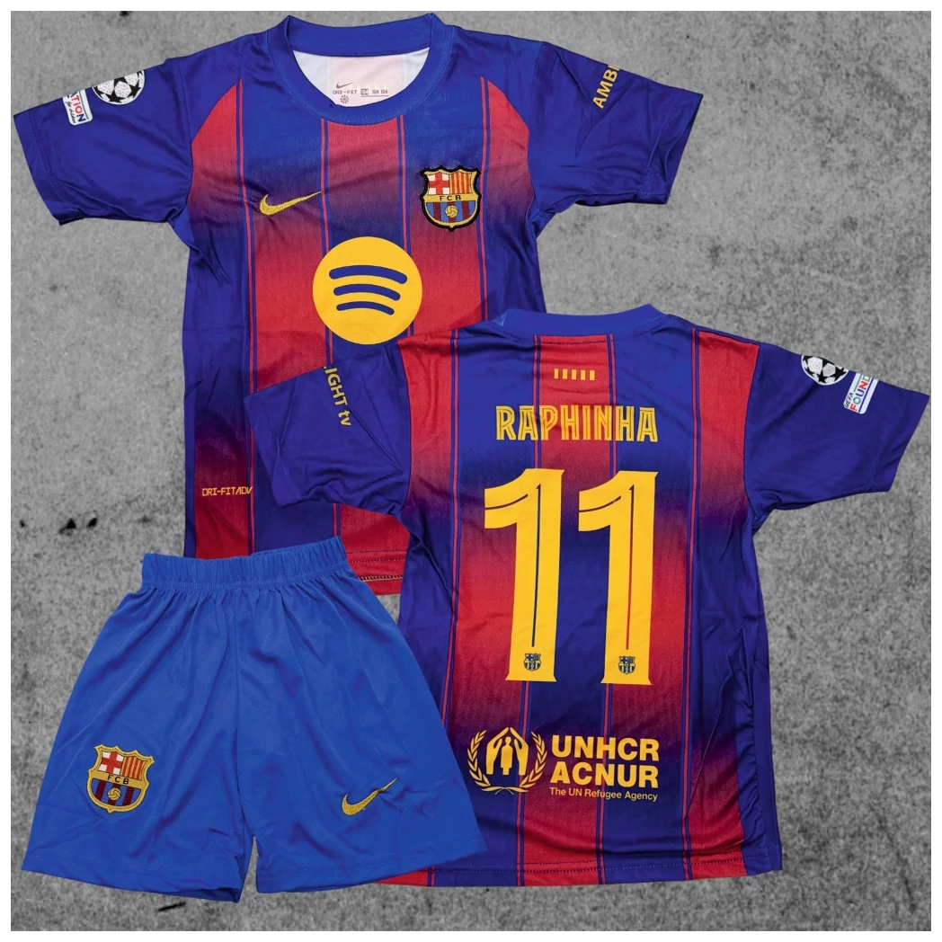 BARCELONA - RAPHINHA szurkolói gyerek mez szett 2025/26