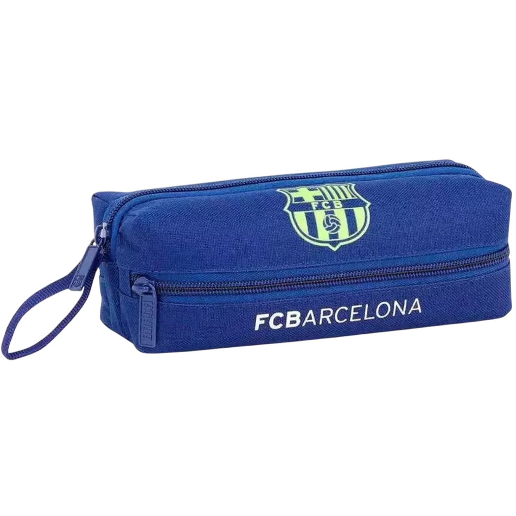 BARCELONA hasáb tolltartó 3 zippes kék