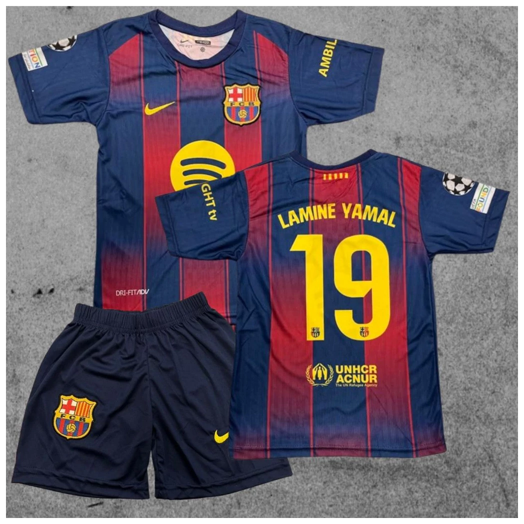 BARCELONA - LAMINE YAMAL szurkolói gyerek mez szett 2025/26