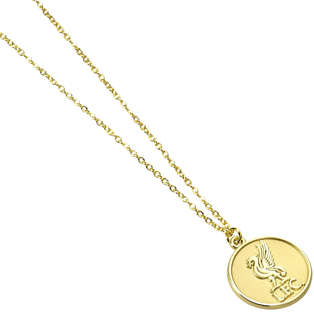 LIVERPOOL aranyszínű címeres nyaklánc