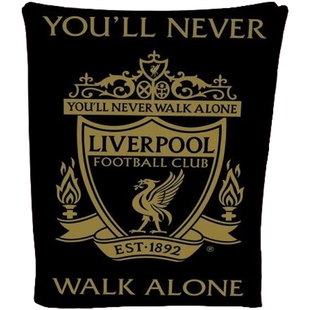 LIVERPOOL polár takaró fekete-arany