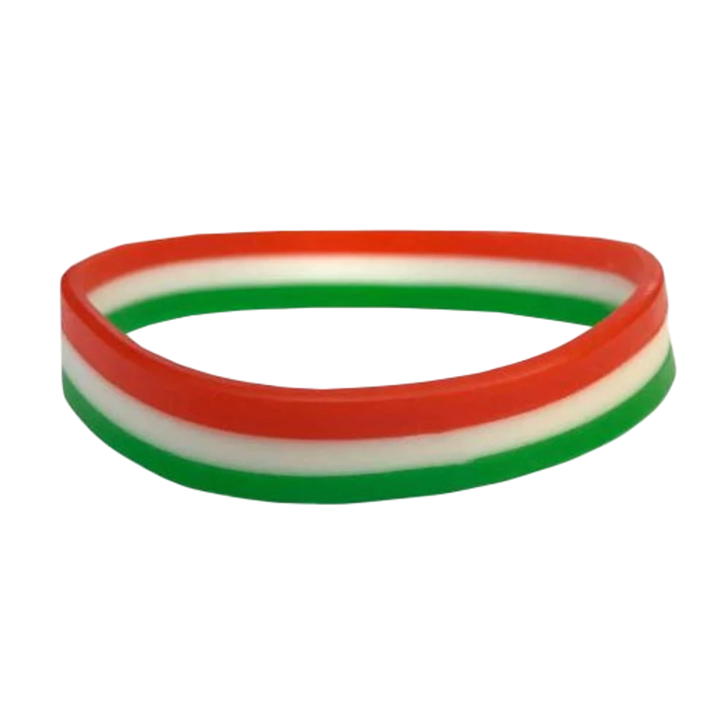 Magyarország szilikon trikolor karkötő