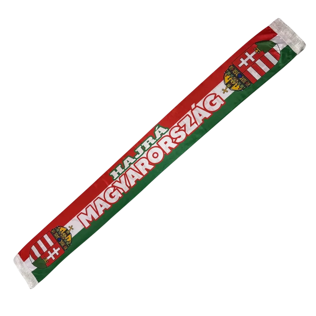 MAGYARORSZÁG selyem sál HAJRÁ MAGYARORSZÁG