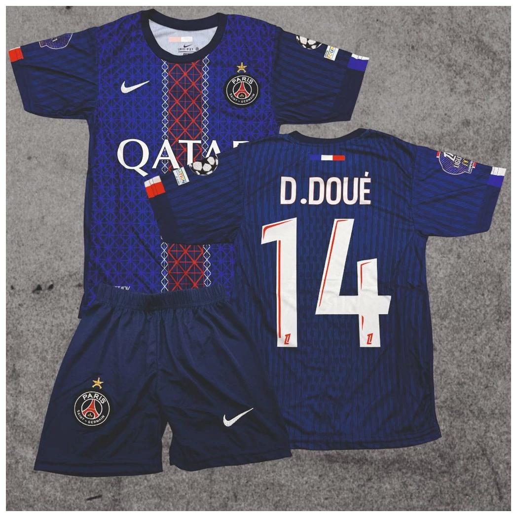 PSG - D.Doué szurkolói gyerek mez szett 2025/26