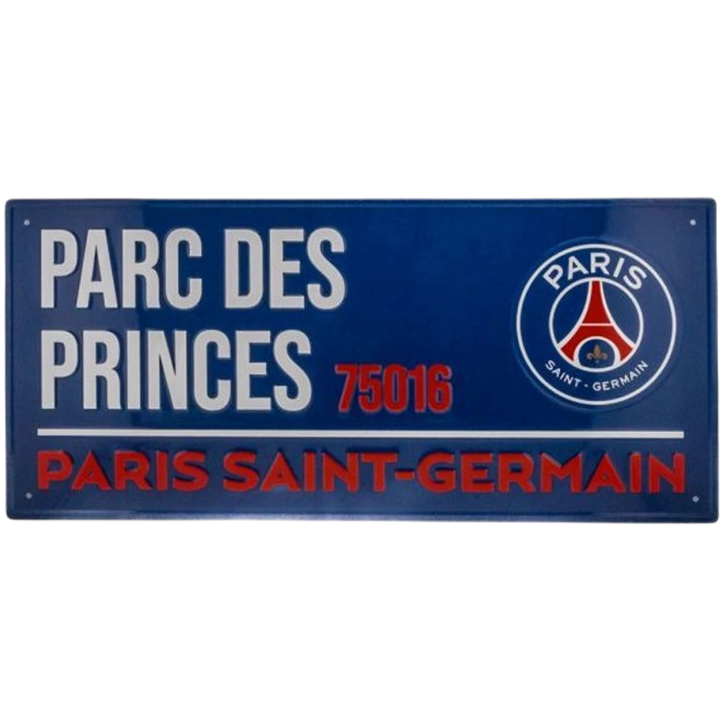 PSG fém utcatábla kék