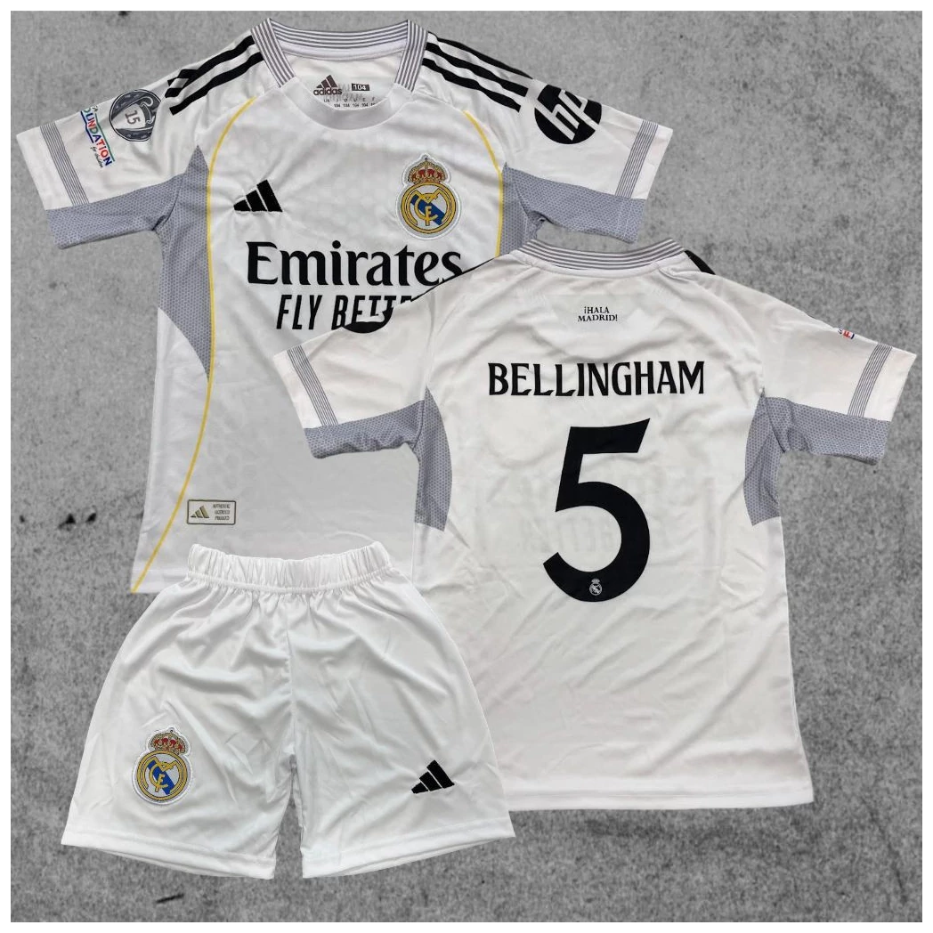 REAL MADRID - BELLINGHAM szurkolói gyerek mez szett 2025/26