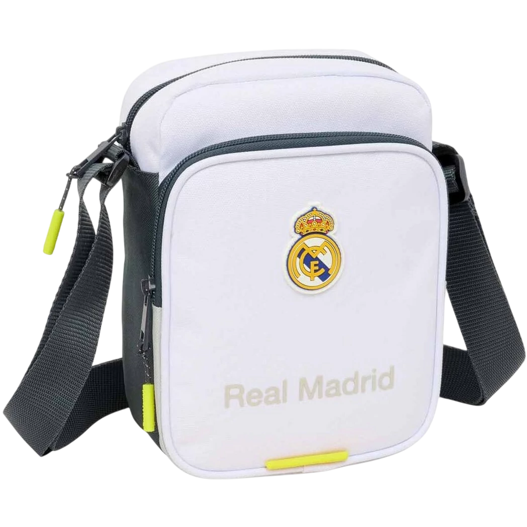 REAL MADRID oldaltáska közepes szürke-fehér