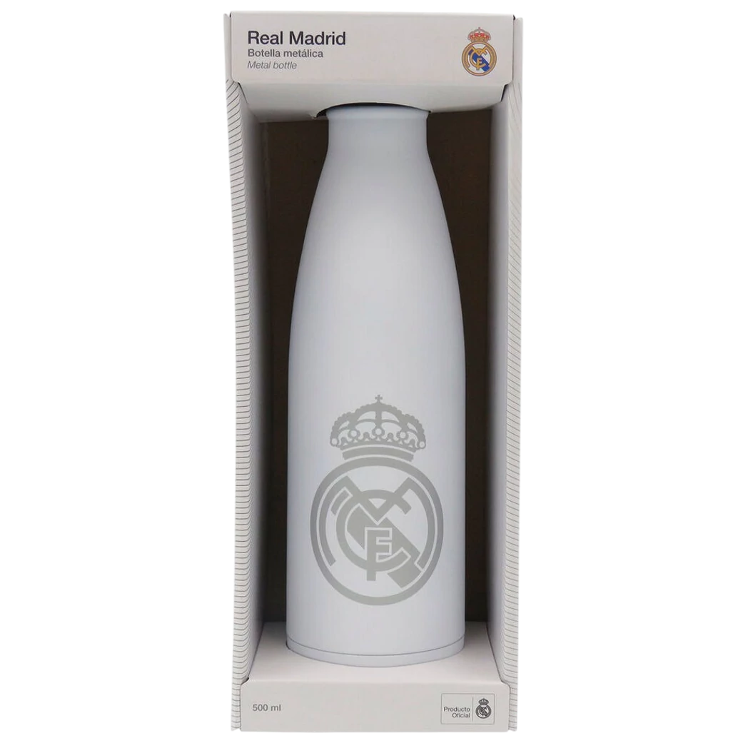 REAL MADRID alumínium termosz fehér-ezüst