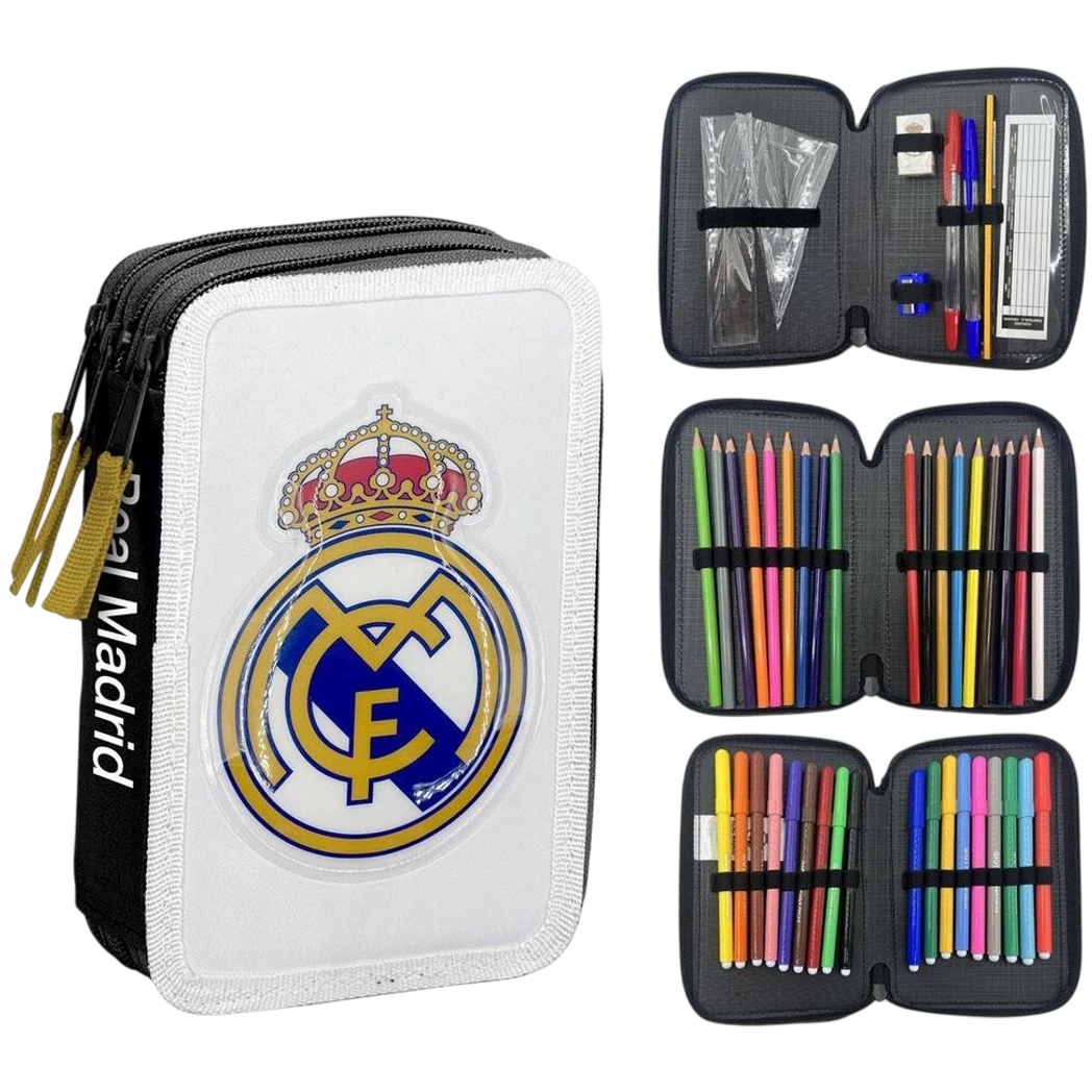 REAL MADRID töltött tripla tolltartó 44 DB-os