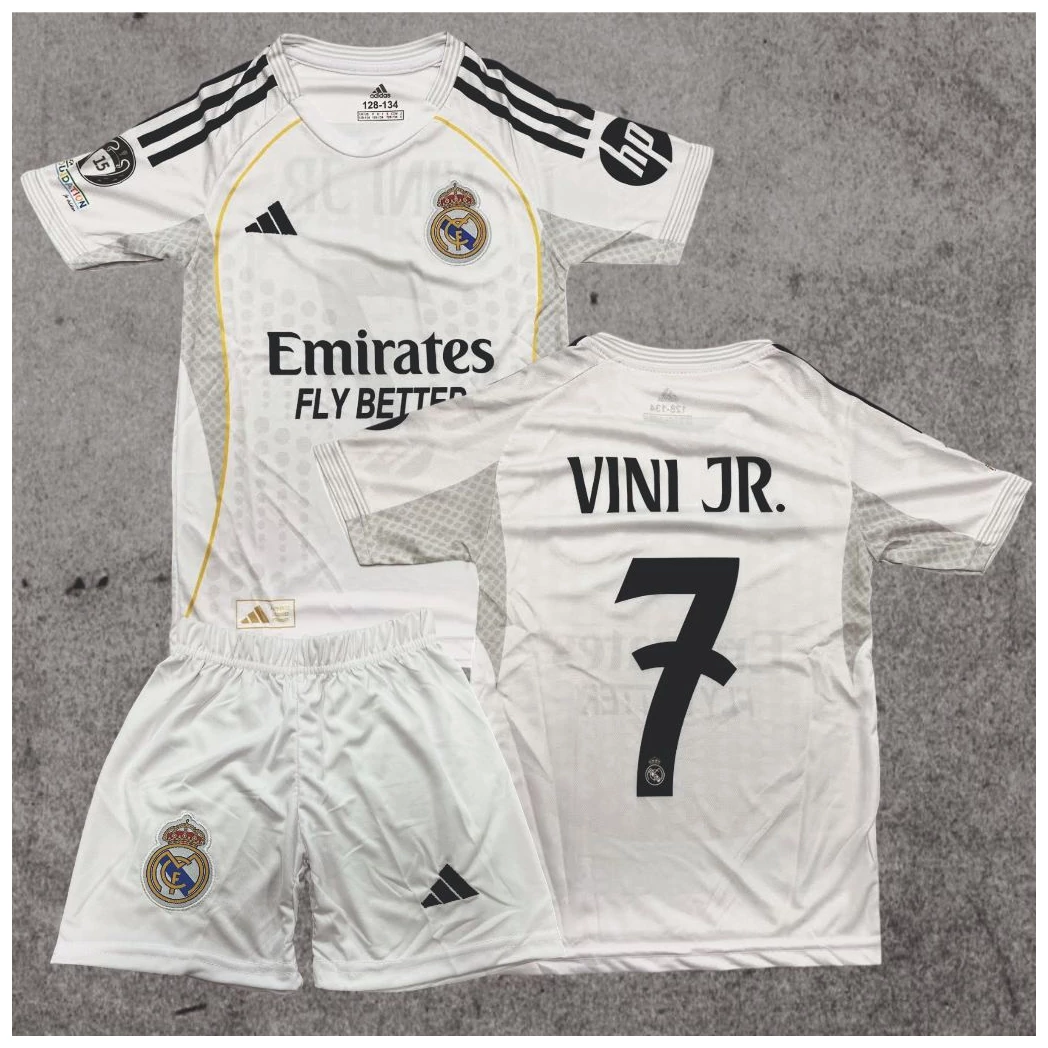 REAL MADRID - VINI JR. szurkolói gyerek mez szett 2025/26