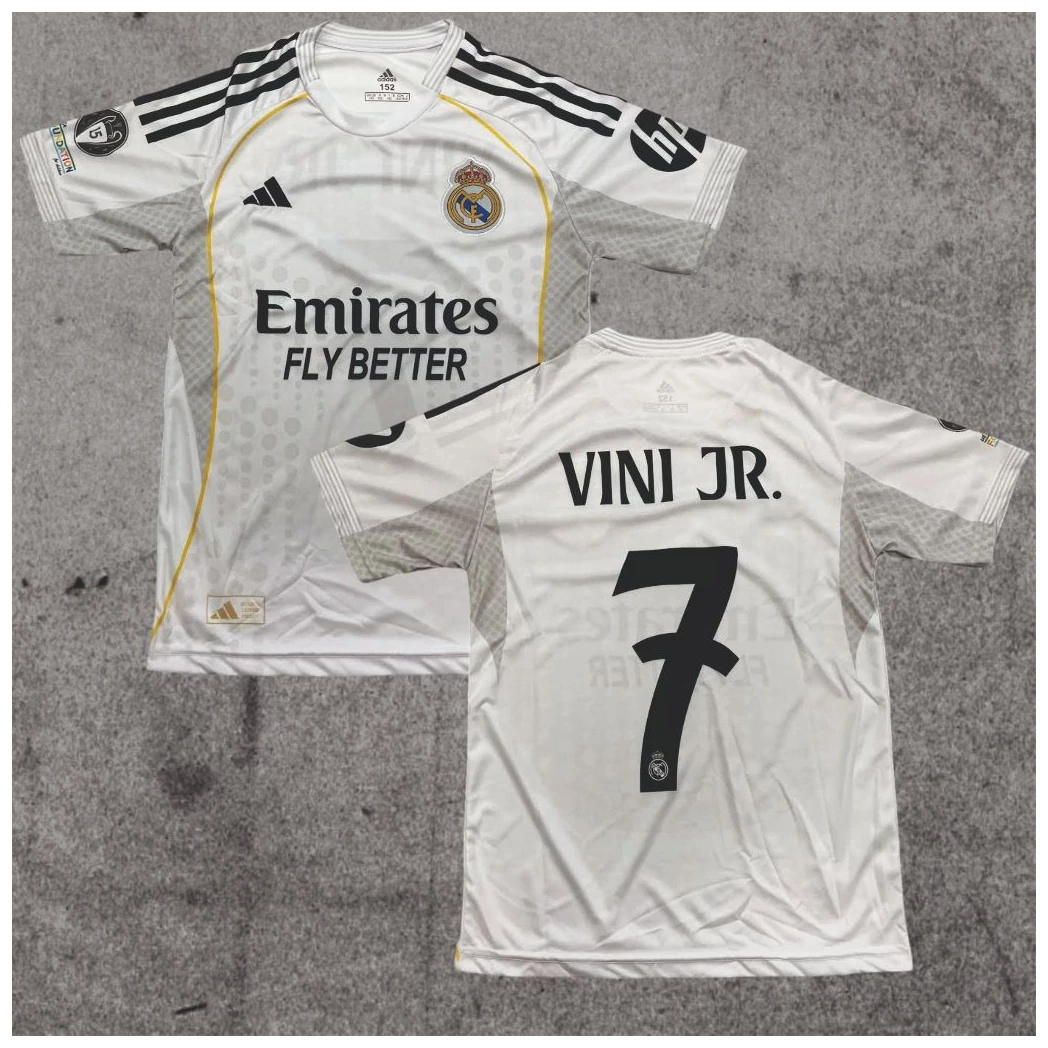 REAL MADRID - VINI JR. szurkolói gyerek mez 2025/26 (nadrág nélkül)