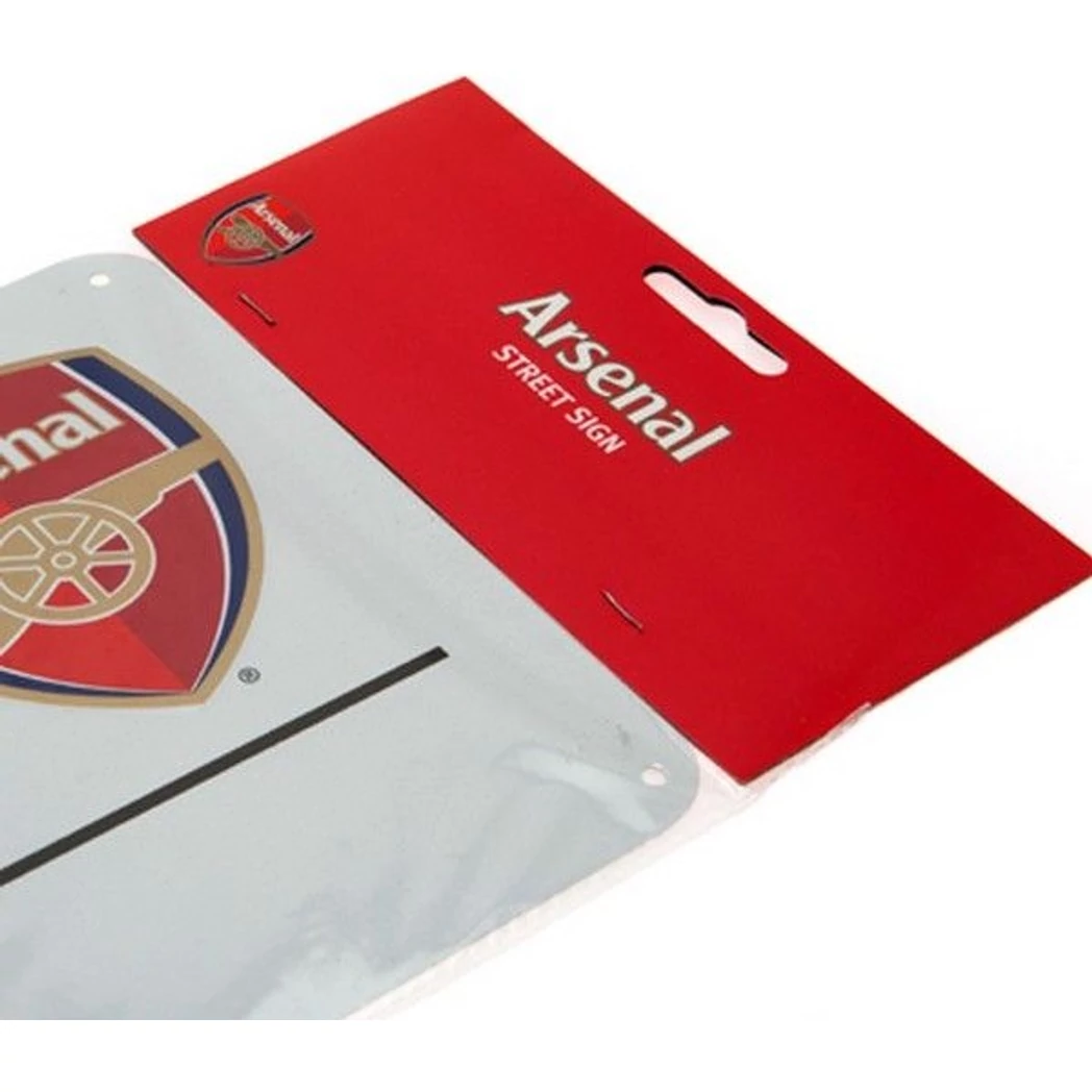 Kép 3/3 - ARSENAL fém utcatábla fehér