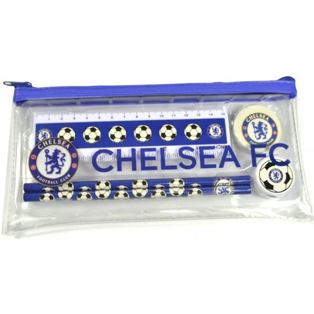 Kép 2/2 - CHELSEA átlátszó tolltartó írószerkészlet