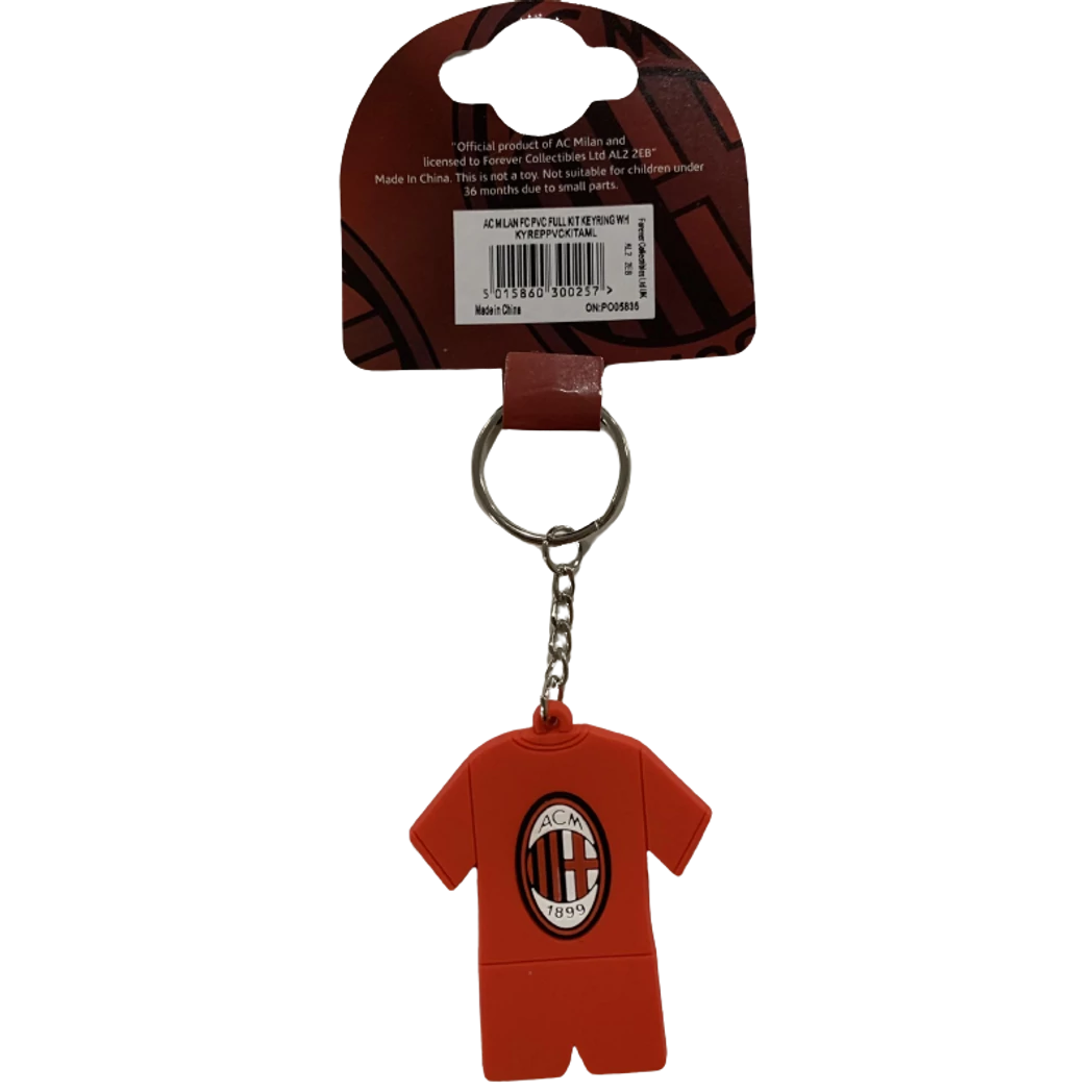 Kép 2/2 - AC MILAN mez alakú kulcstartó