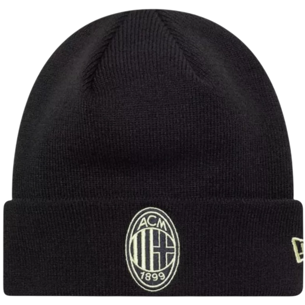 Kép 1/3 - AC MILAN felnőtt fekete-arany kötött sapka New Era 