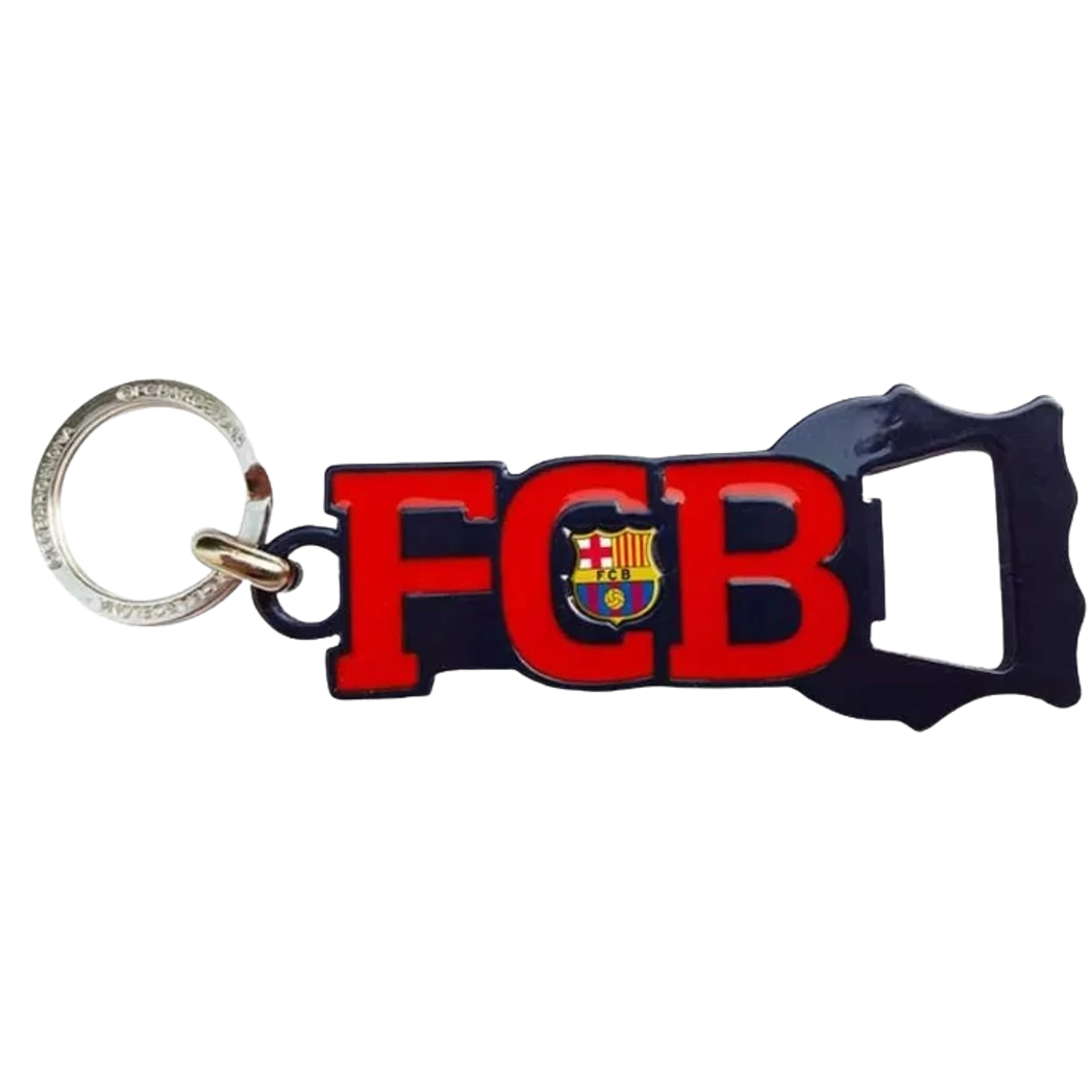 Kép 2/2 - BARCELONA kulcstartó sörnyitós piros-kék