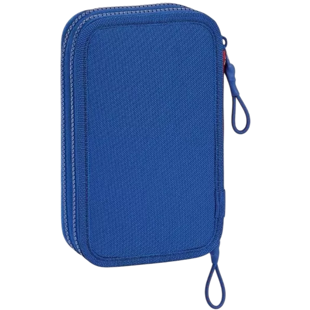 Kép 2/3 - BARCELONA teli dupla tolltartó 28 db os kék címeres