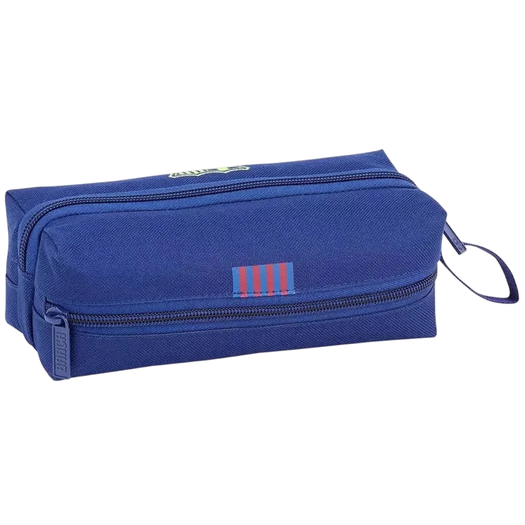 Kép 2/2 - BARCELONA hasáb tolltartó 3 zippes kék