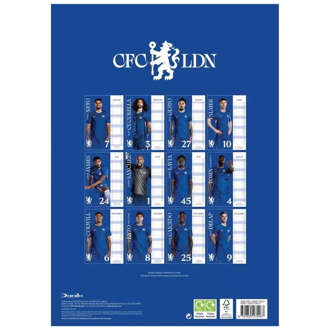 Kép 2/3 - CHELSEA naptár 2026