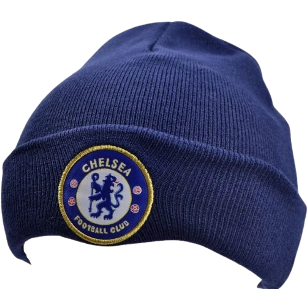 Kép 2/3 - CHELSEA kötött téli sapka sötétkék