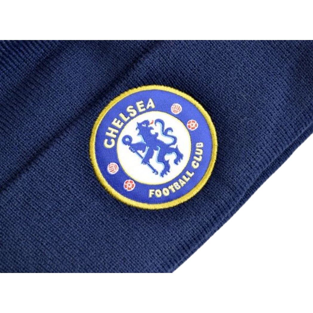 Kép 3/3 - CHELSEA kötött téli sapka sötétkék