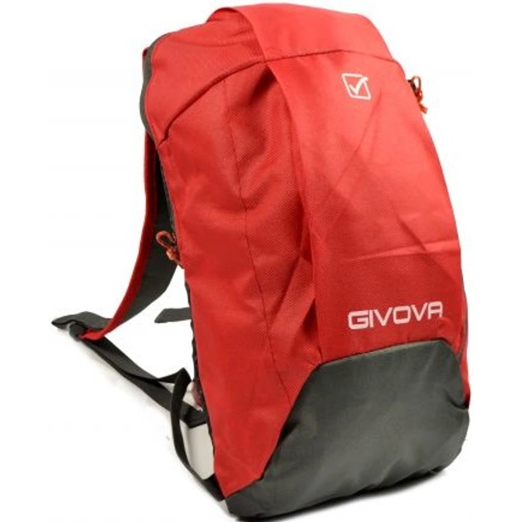Kép 2/3 - GIVOVA könnyű hátizsák piros/szürke