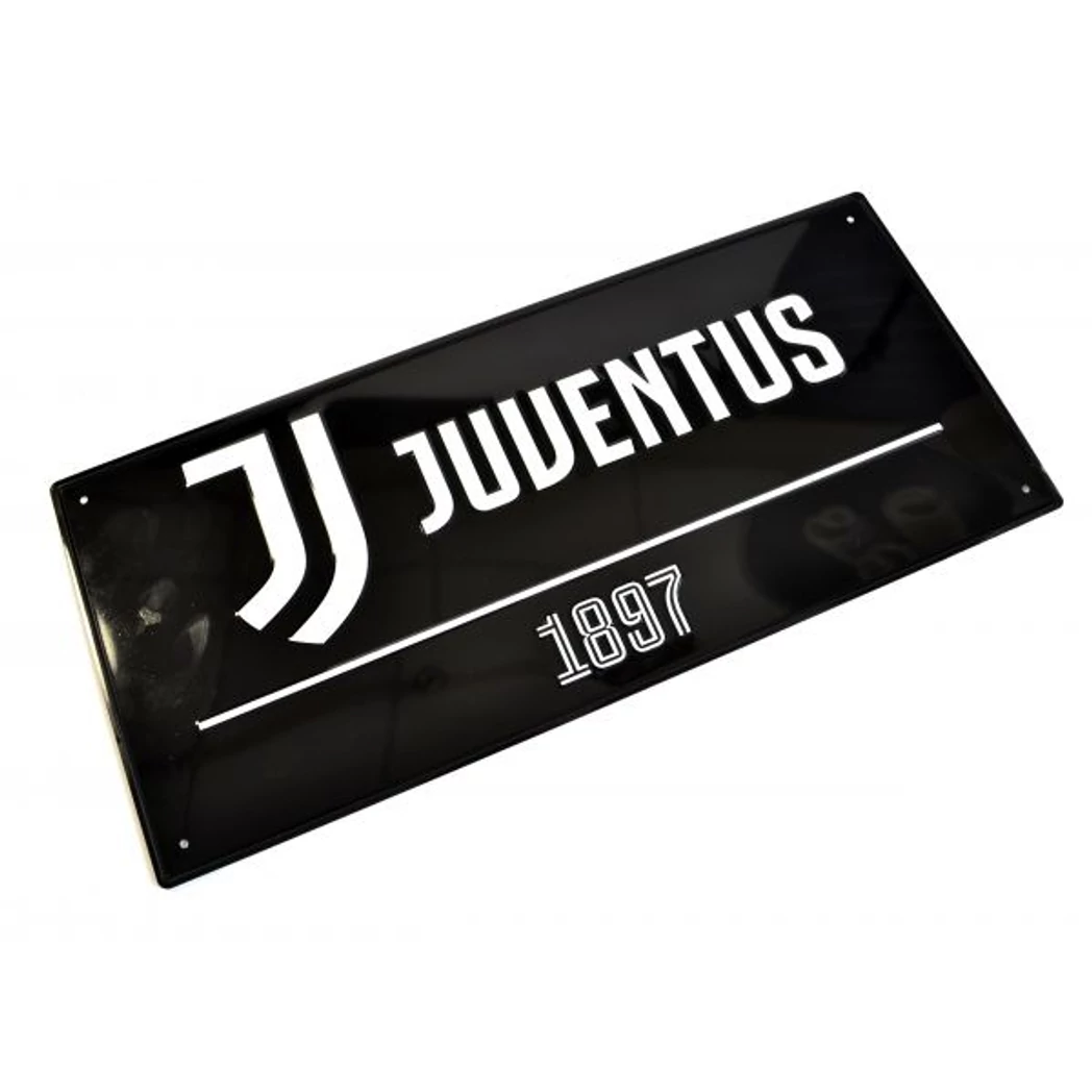 Kép 2/2 - JUVENTUS fém utcatábla fekete