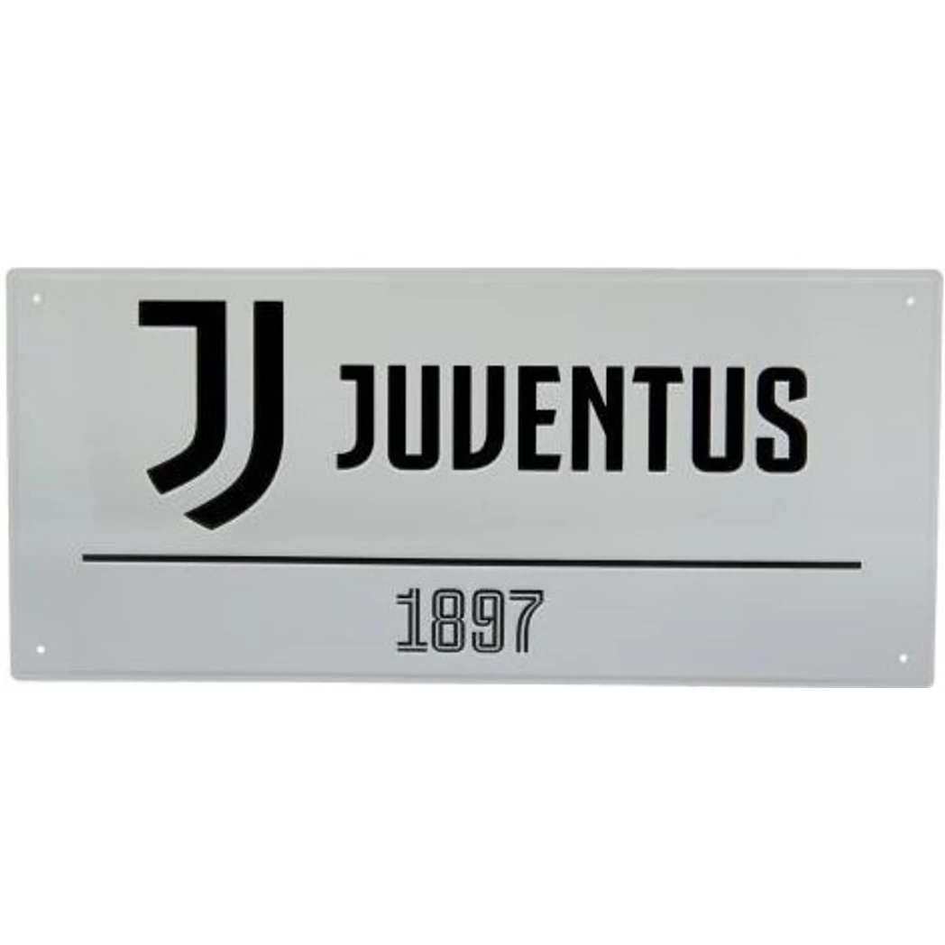 Kép 2/2 - JUVENTUS fém utcatábla fehér
