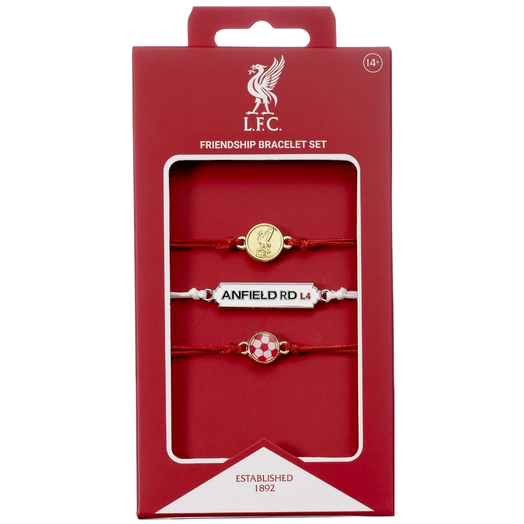 Kép 3/3 - LIVERPOOL barátság karkötő szett (3 db-os)