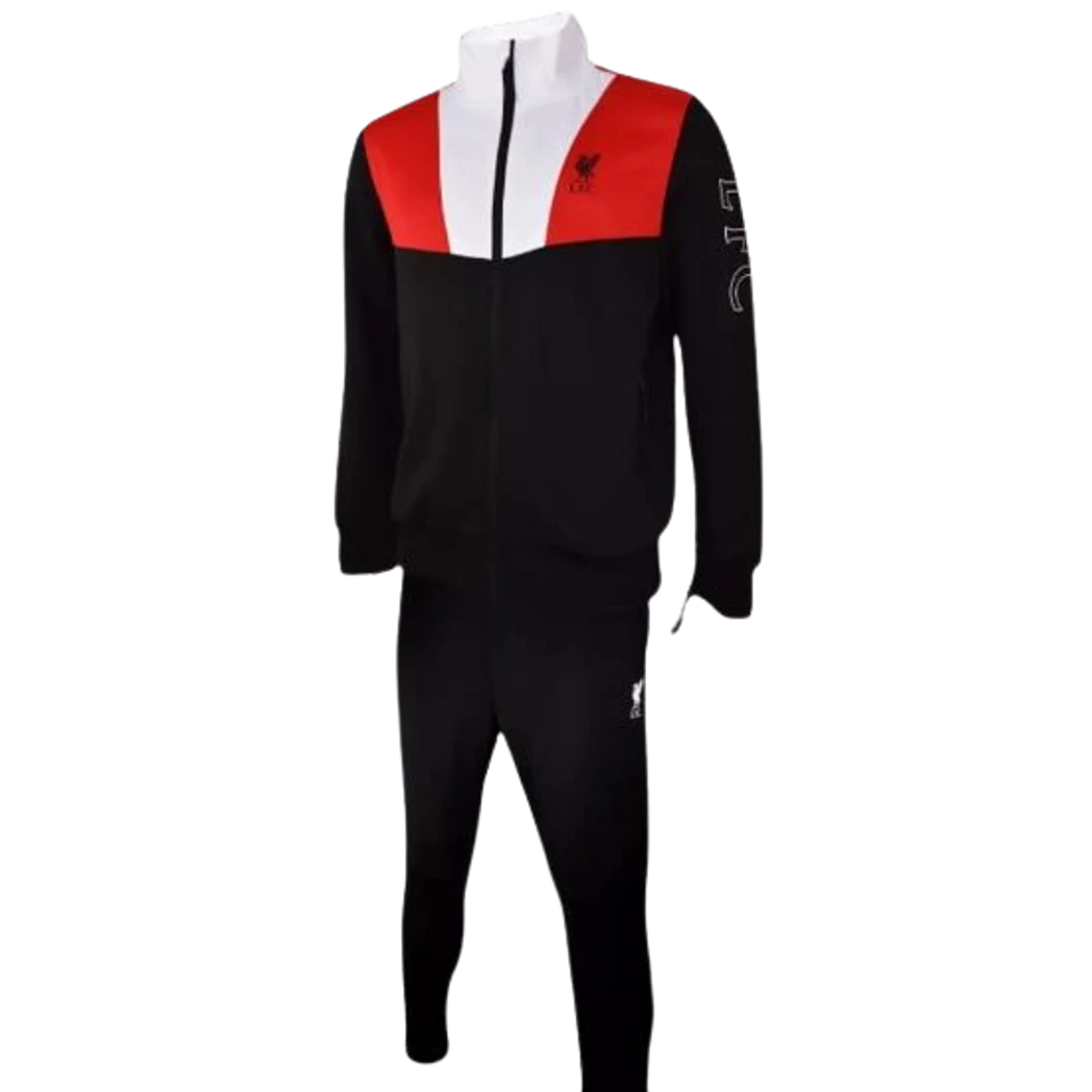 Kép 2/4 - LIVERPOOL felnőtt melegítő garnitúra piros-fekete-fehér
