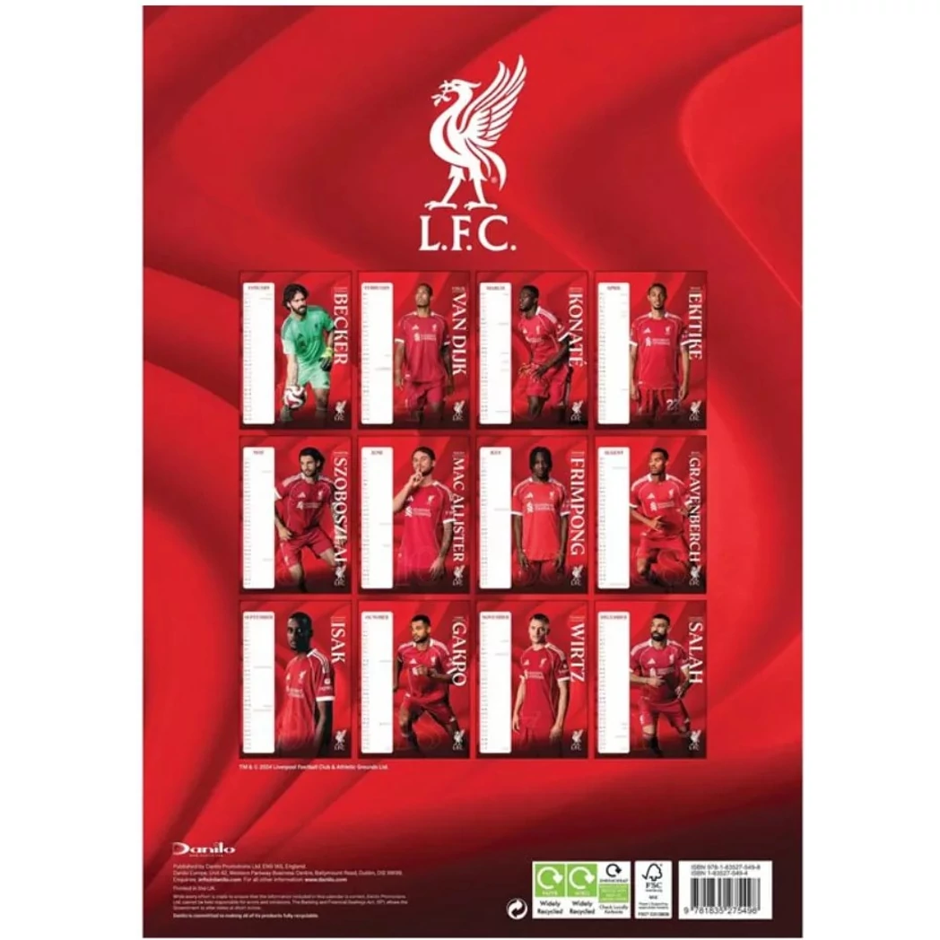 Kép 2/4 - LIVERPOOL naptár 2026