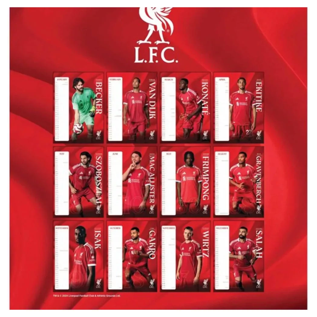 Kép 3/4 - LIVERPOOL naptár 2026