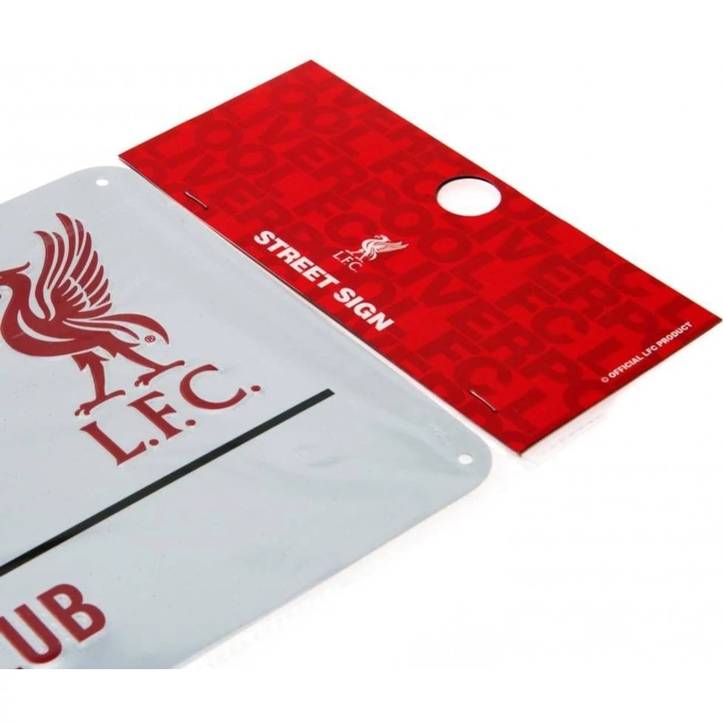 Kép 3/3 - LIVERPOOL fém utcanévtábla fehér