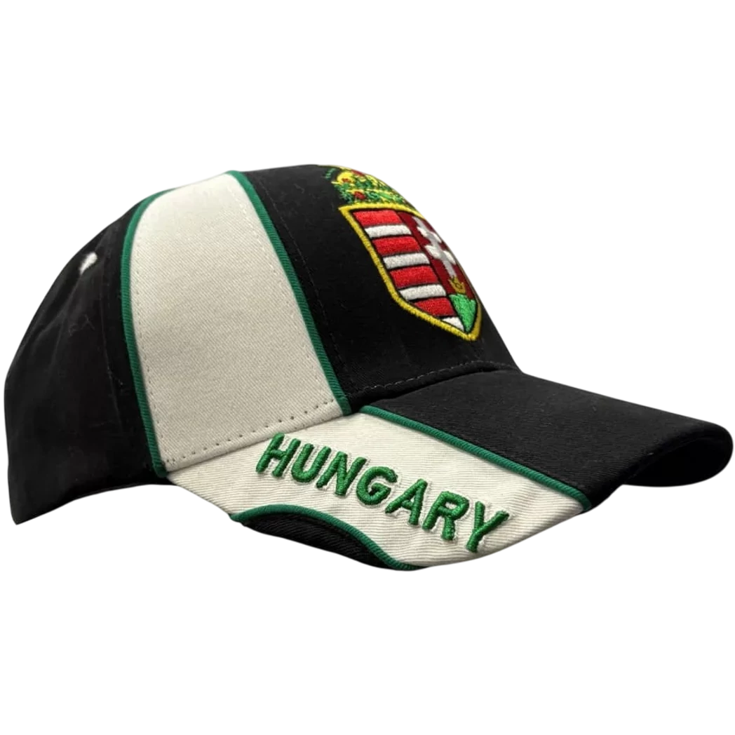 Kép 1/5 - MAGYARORSZÁG baseball sapka fekete-zöld hímzett