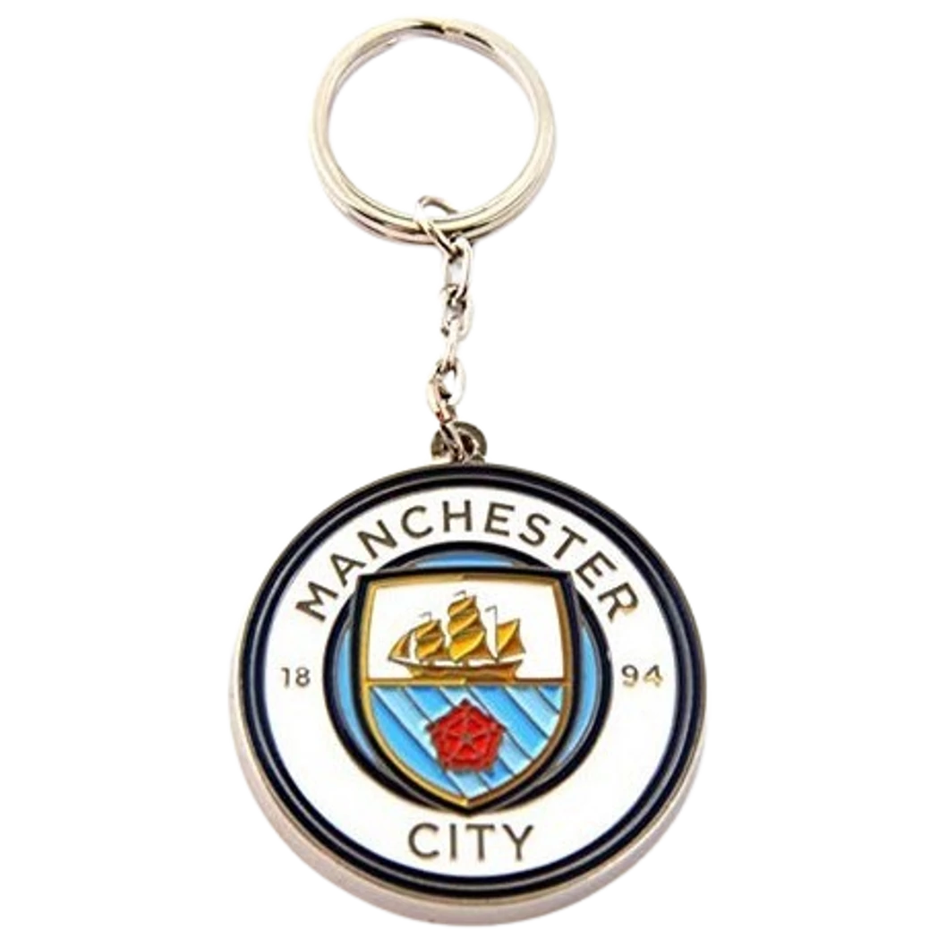 Kép 2/2 - MANCHESTER CITY fém címeres kulcstartó