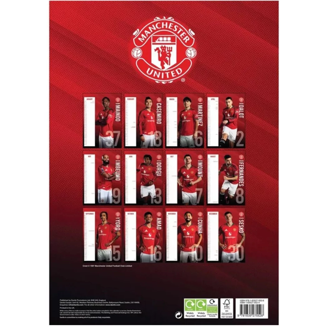 Kép 2/3 - MANCHESTER UNITED naptár 2026