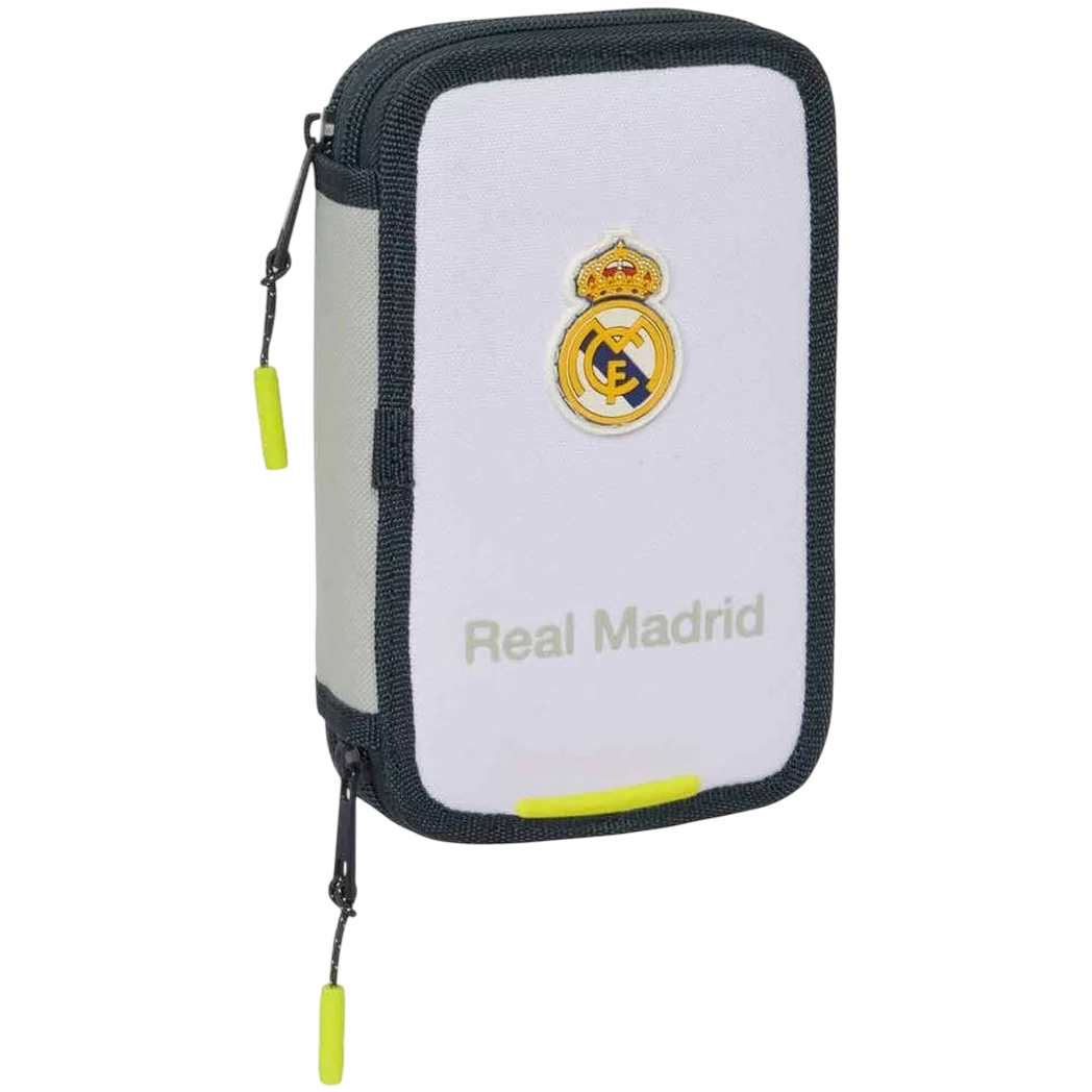 Kép 1/5 - REAL MADRID töltött tolltartó dupla 29 darabos fehér