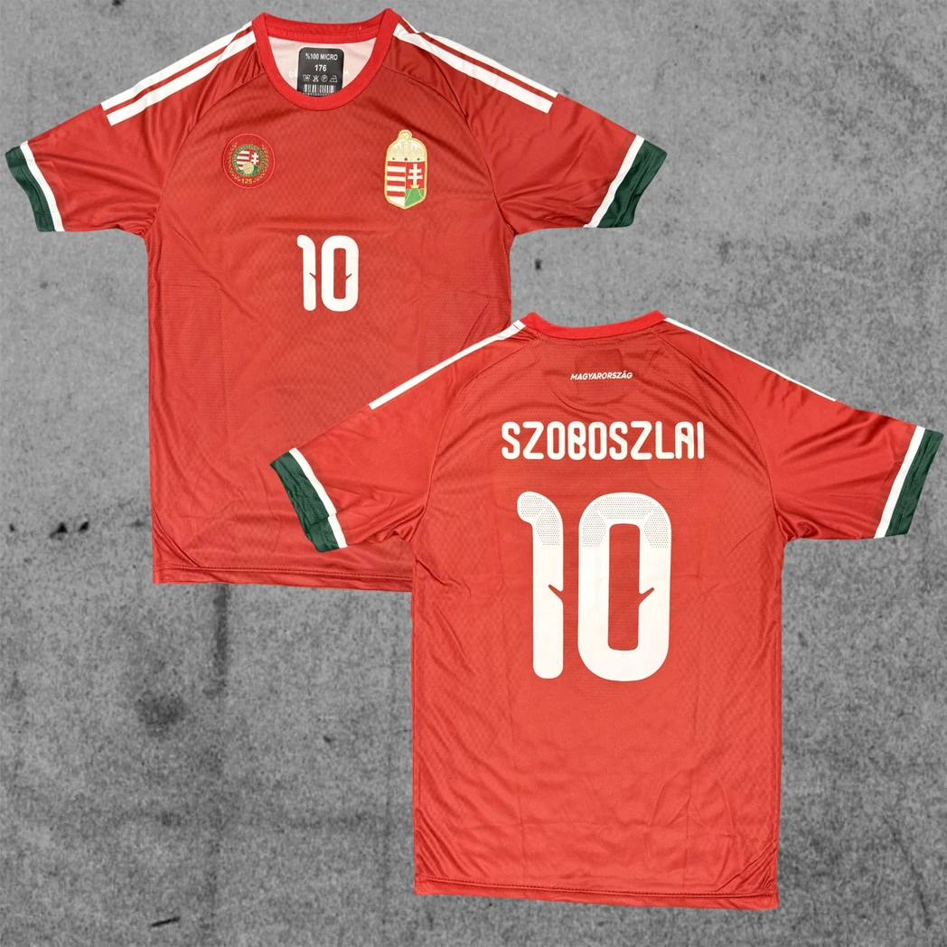 Kép 1/2 - MAGYAR VÁLOGATOTT - Szoboszlai szurkolói gyerek mez (nadrág nélkül)