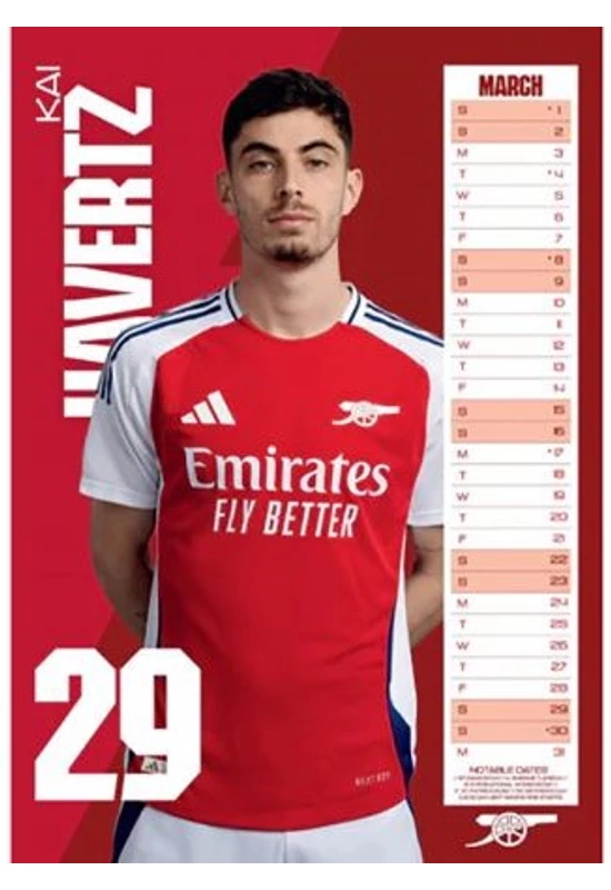 ARSENAL naptár 2025