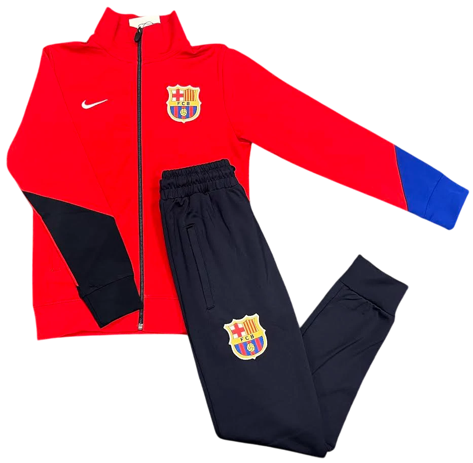 BARCELONA gyerek melegítő szett piros-kék