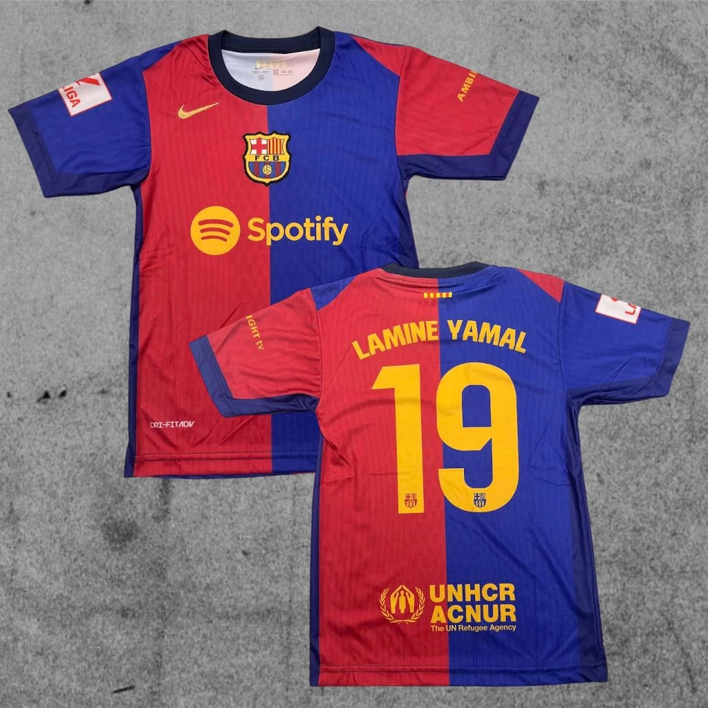 BARCELONA - LAMINE YAMAL szurkolói gyerek mez hazai (nadrág nélkül)