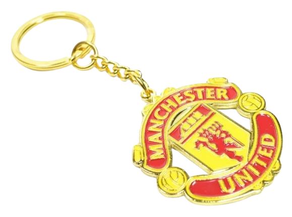 MANCHESTER UNITED fém címeres kulcstartó