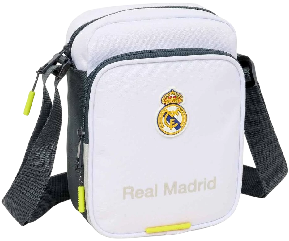 REAL MADRID oldaltáska közepes szürke-fehér