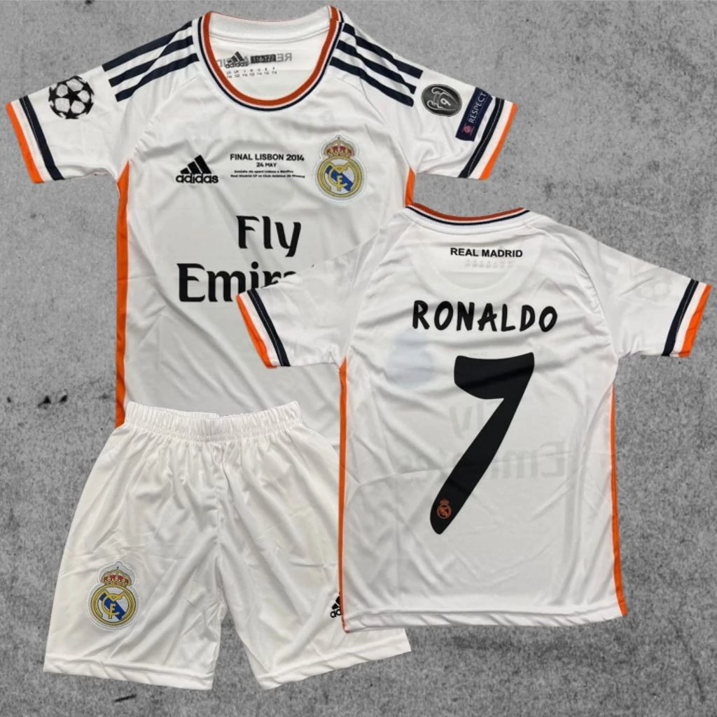 REAL MADRID - RONALDO szurkolói gyerek mez szett fehér